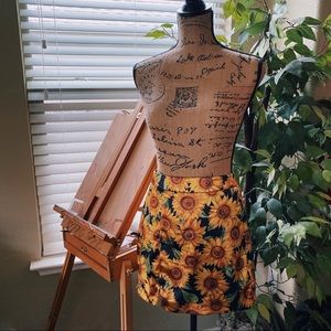 Sun Flower Mini Skirt